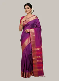 MAHESWARI HANDLOOM COTTON SILK SAREE - Master