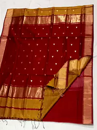 MAHESHWARI HANDLOOM COTTON SILK SAREE - Master