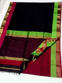 MAHESHWARI HANDLOOM COTTON SILK SAREE - Master