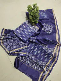 CHANDERI MALWARI SILK SUIT - Master