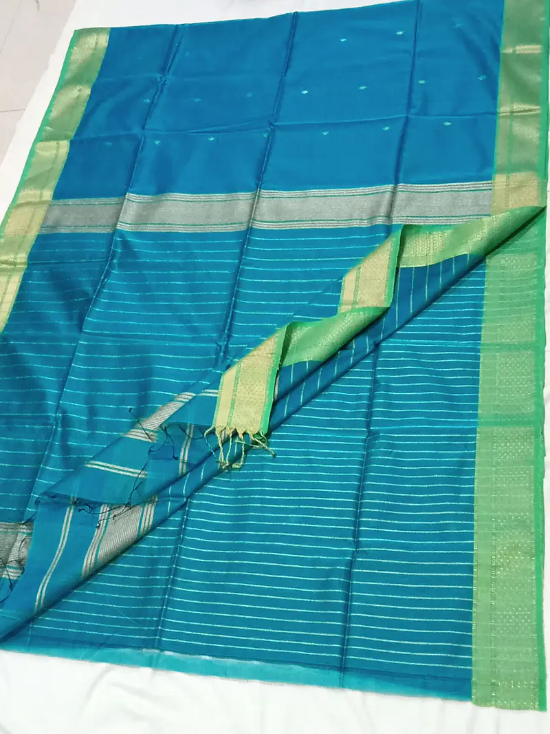 MAHESHWARI HANDLOOM COTTON SILK SAREE - Master