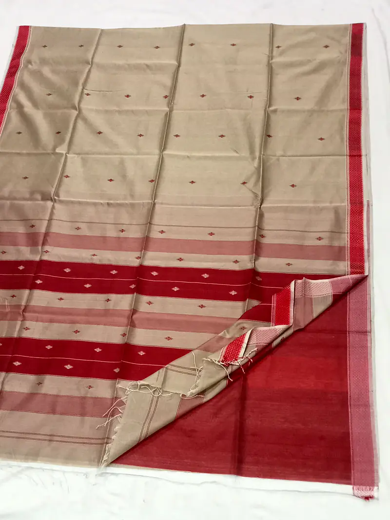MAHESHWARI HANDLOOM COTTON SILK SAREE - Master