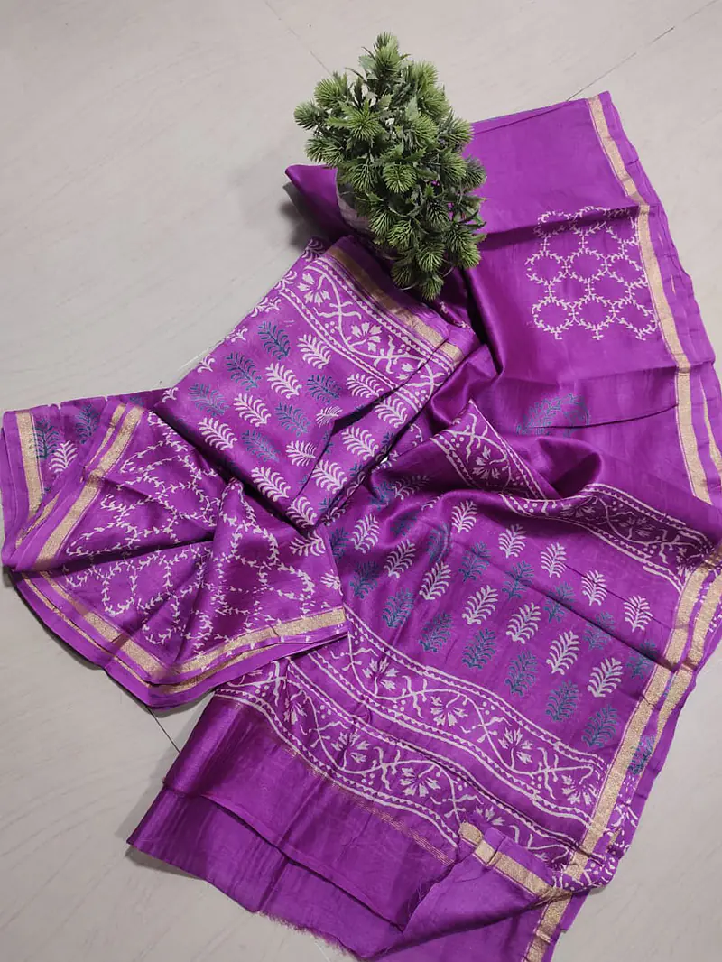 CHANDERI MALWARI SILK SUIT - Master