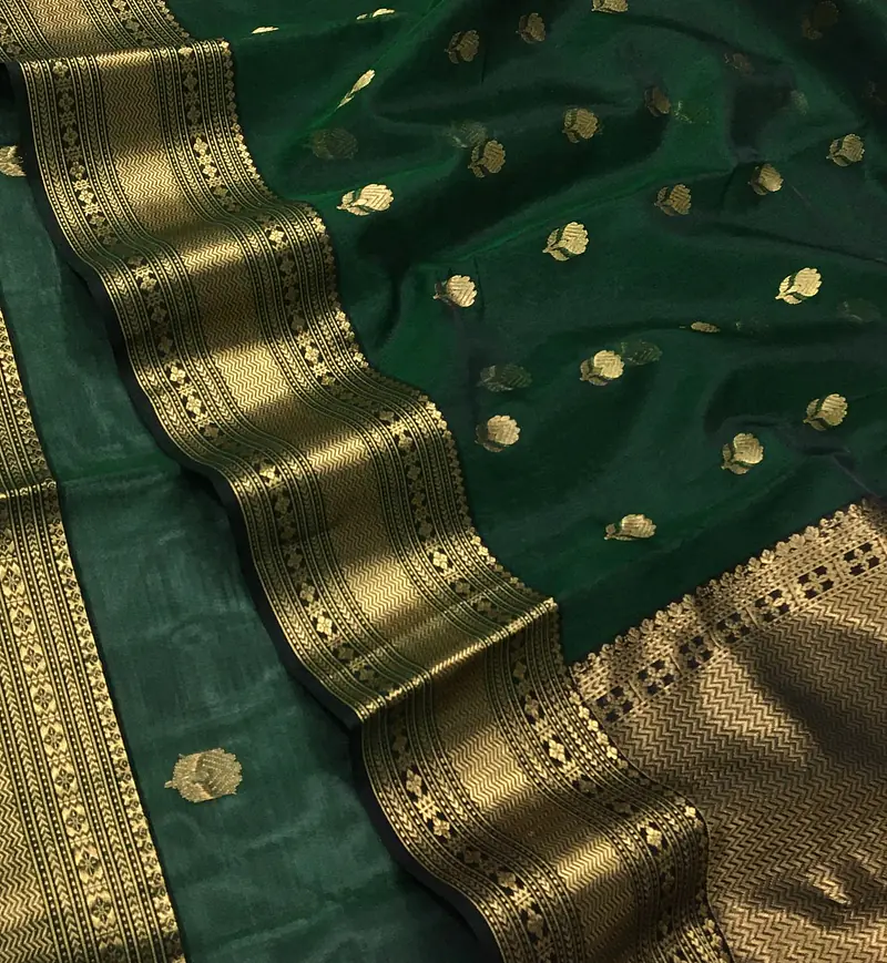 CHANDERI KATTAN ADDA SAREE - Master