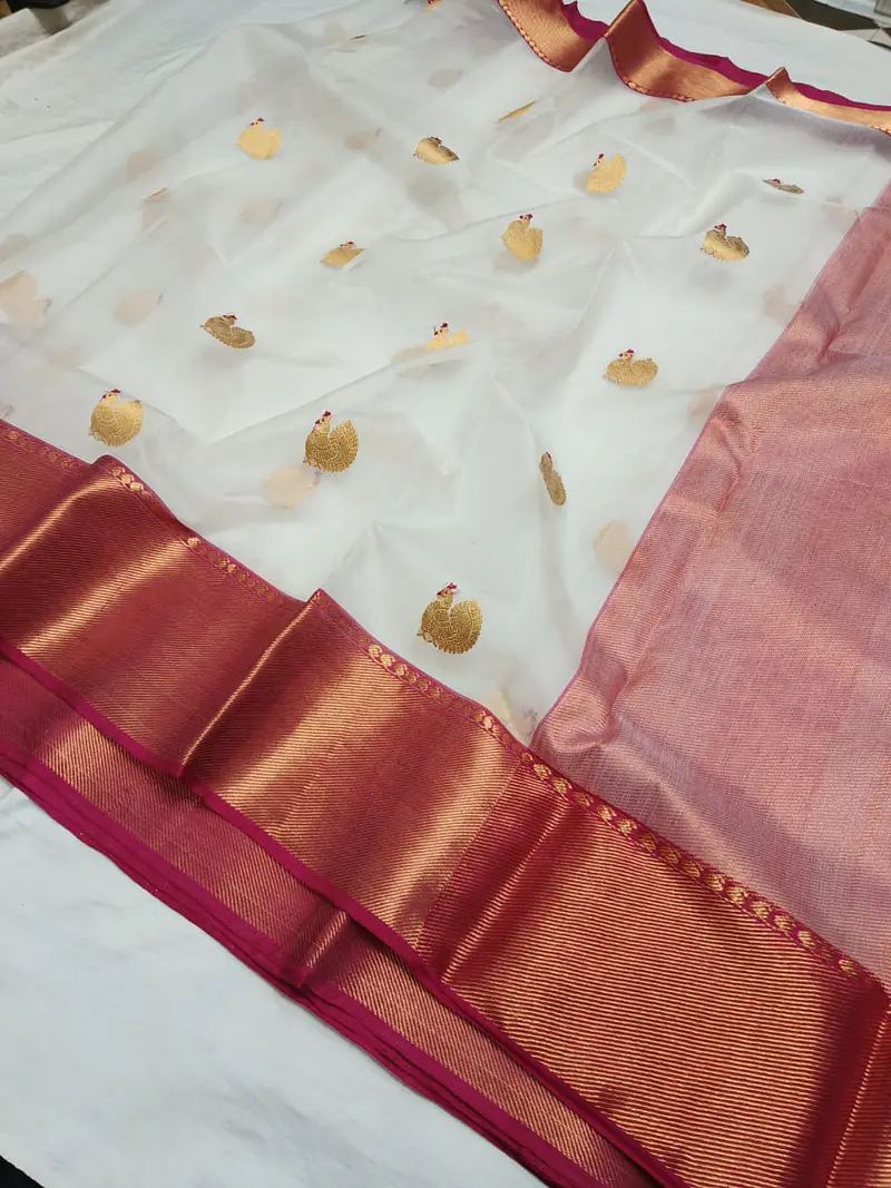 CHANDERI MURGA SAREE - Master