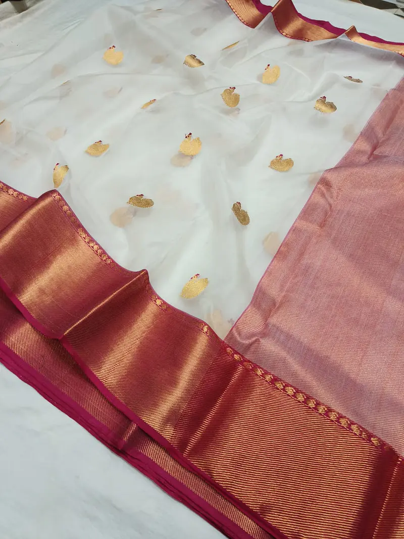 CHANDERI MURGA SAREE - Master