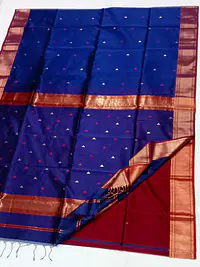 MAHESHWARI HANDLOOM COTTON SILK SAREE - Master