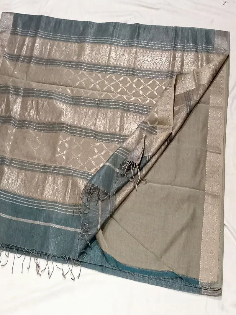 MAHESHWARI HANDLOOM COTTON SILK SAREE - Master