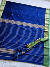 MAHESHWARI HANDLOOM COTTON SILK SAREE - Master