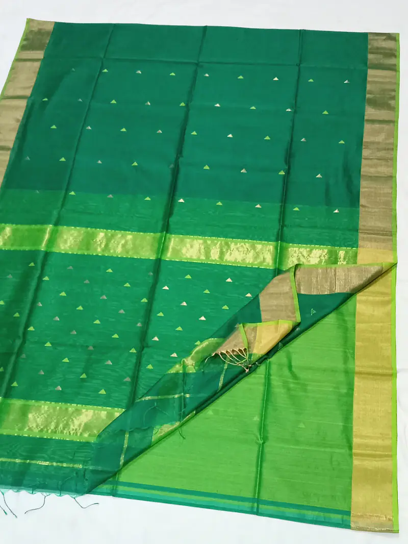 MAHESHWARI HANDLOOM COTTON SILK SAREE - Master