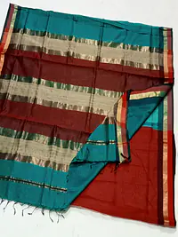 MAHESHWARI HANDLOOM COTTON SILK SAREE - Master