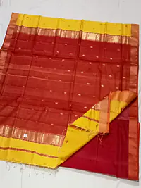 MAHESHWARI HANDLOOM COTTON SILK SAREE - Master