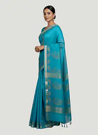 MAHESHWARI HANDLOOM COTTON SILK SAREE - Master