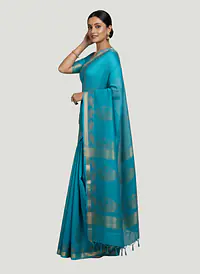 MAHESHWARI HANDLOOM COTTON SILK SAREE - Master
