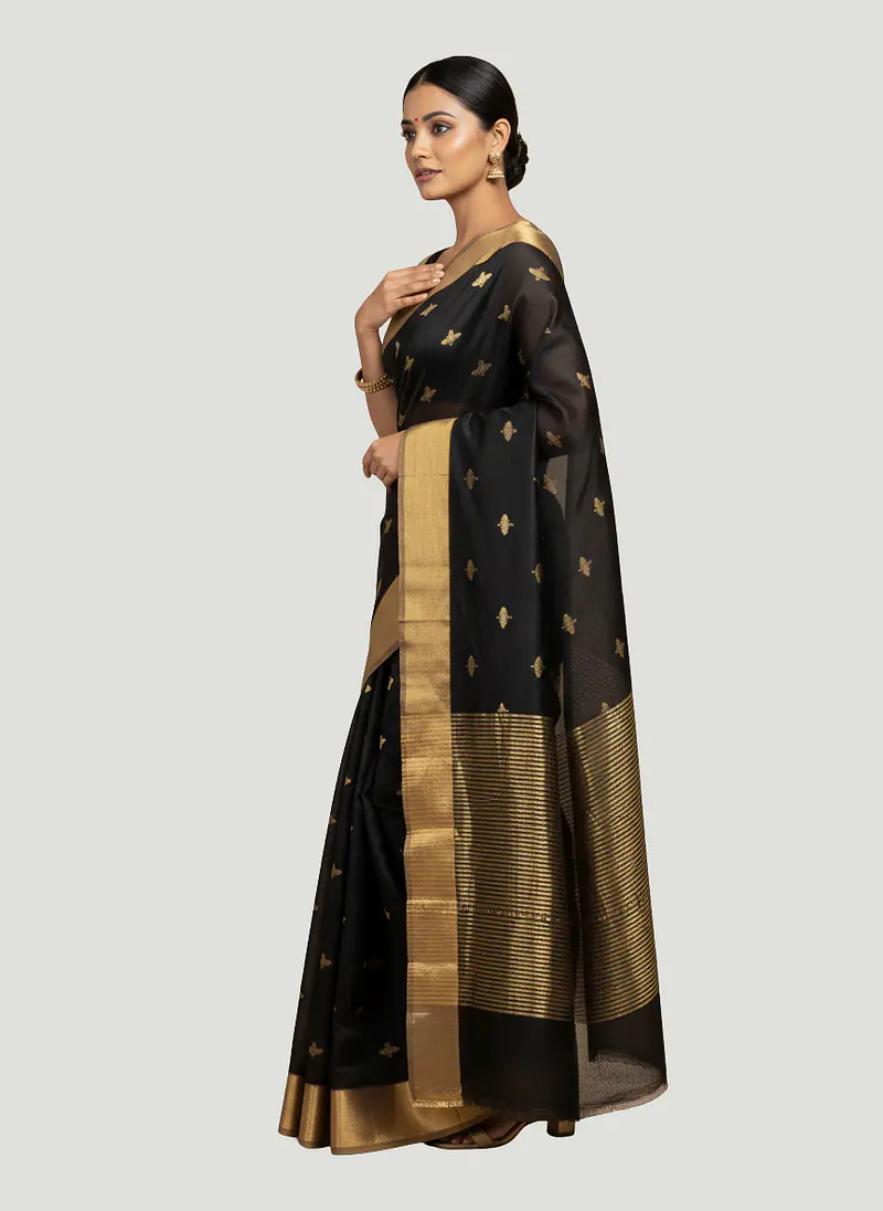 CHANDERI COTTON SILK SAREE - Master