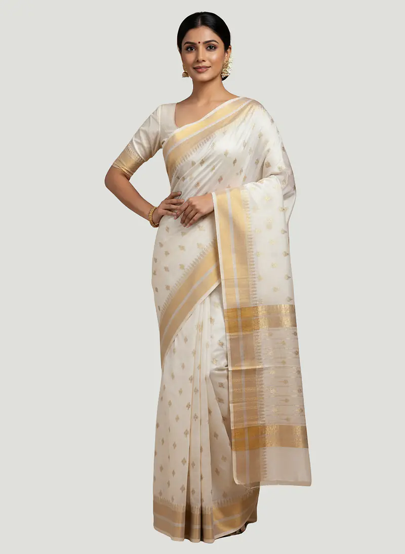CHANDERI COTTON SILK SAREE - Master