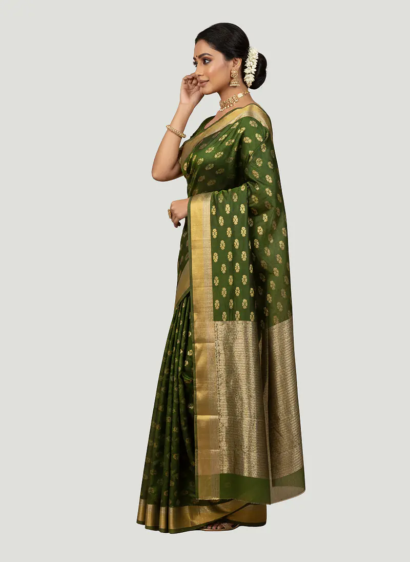 CHANDERI COTTON SILK SAREE - Master