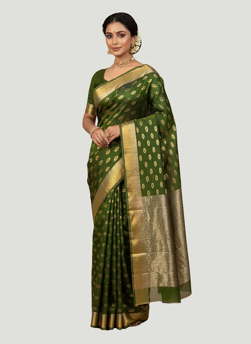 CHANDERI COTTON SILK SAREE - Master
