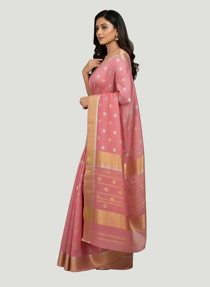 CHANDERI COTTON SILK SAREE - Master