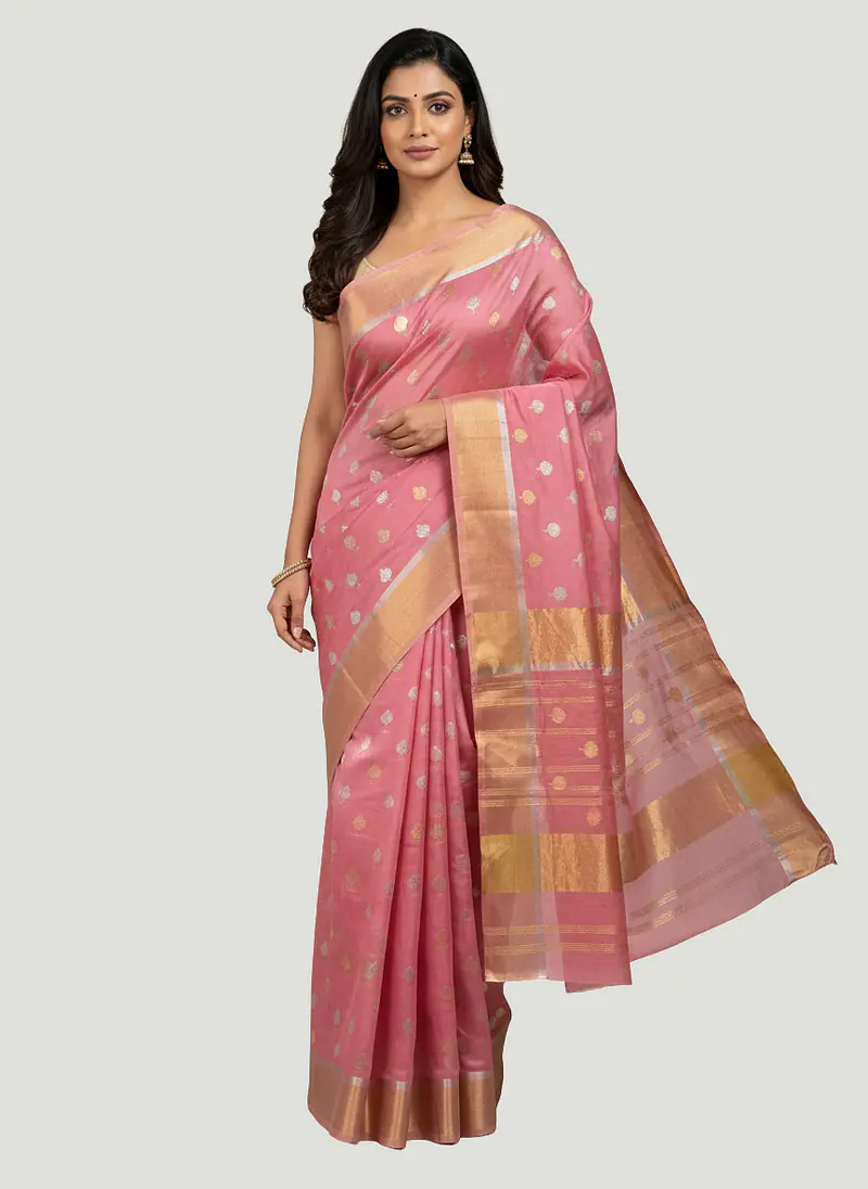 CHANDERI COTTON SILK SAREE - Master