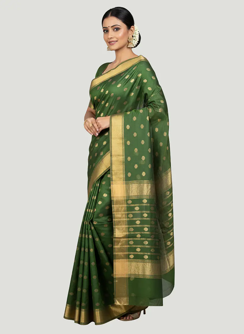 CHANDERI COTTON SILK SAREE - Master
