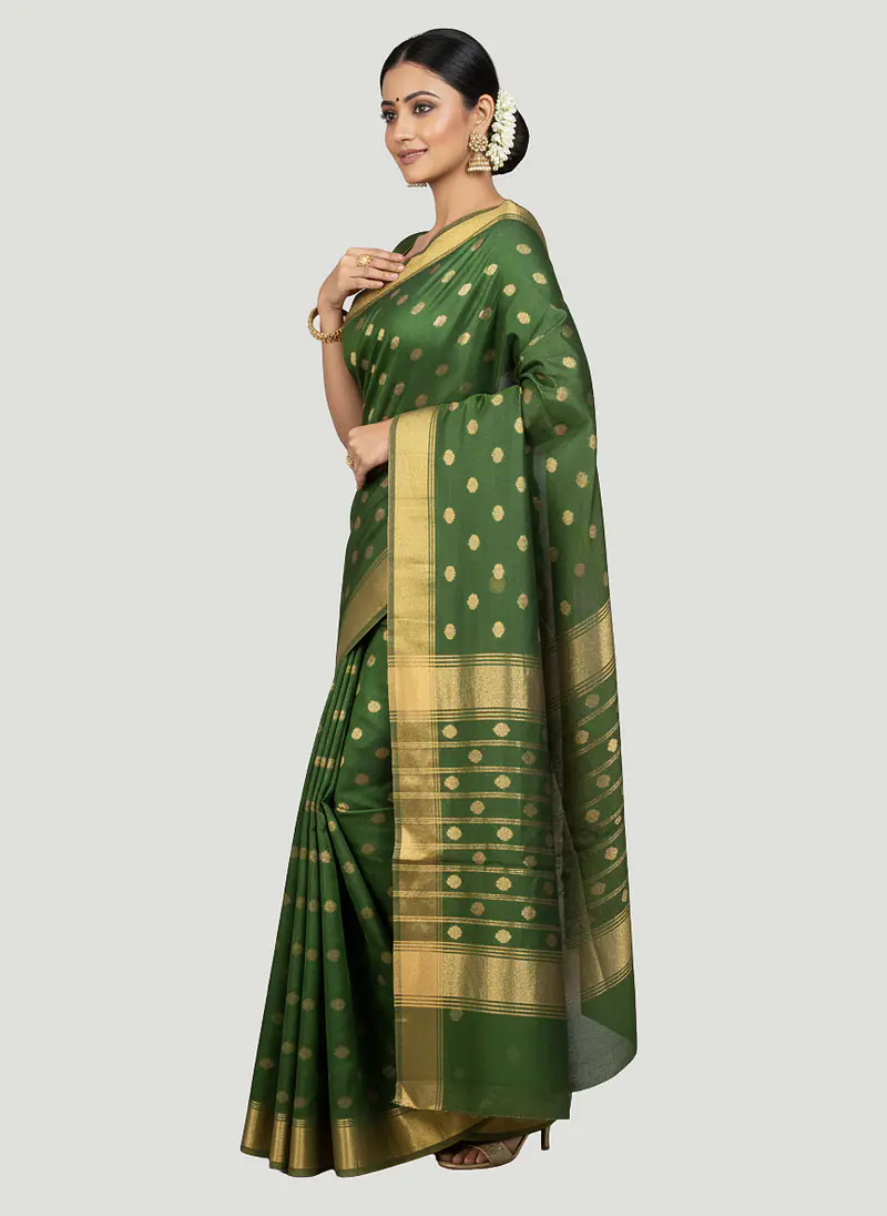 CHANDERI COTTON SILK SAREE - Master