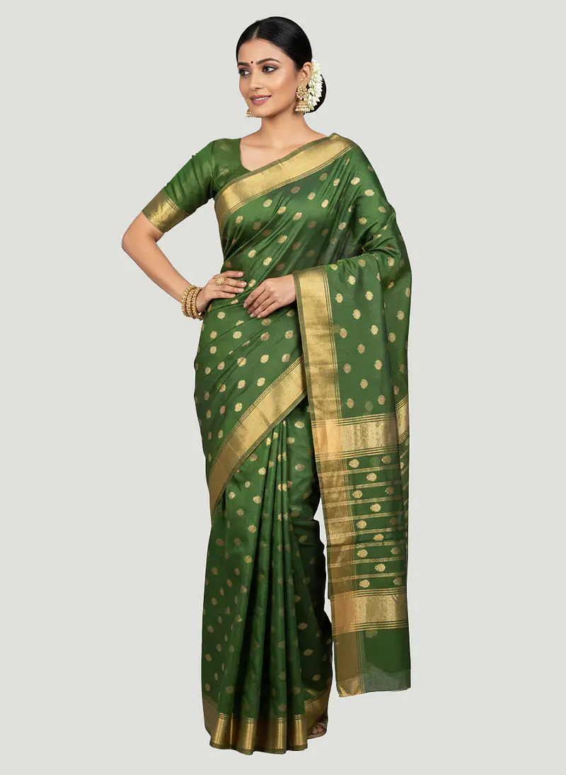 CHANDERI COTTON SILK SAREE - Master