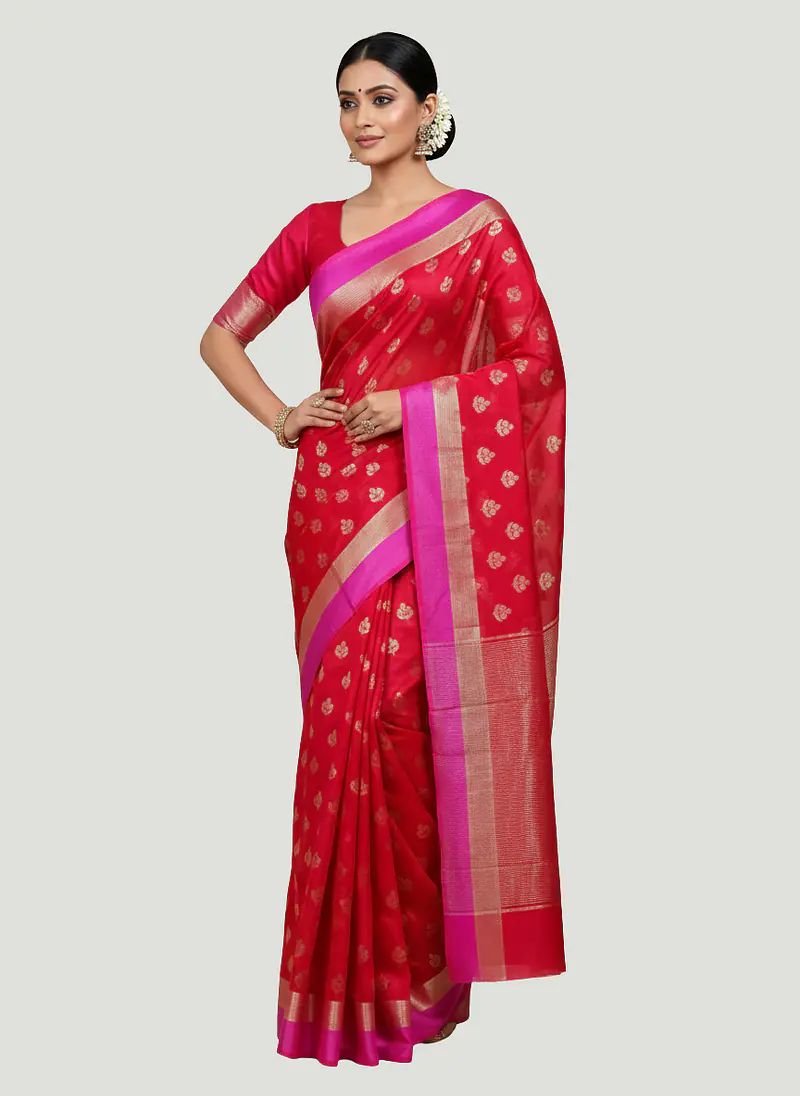 CHANDERI DO PATTI SAREE - Master