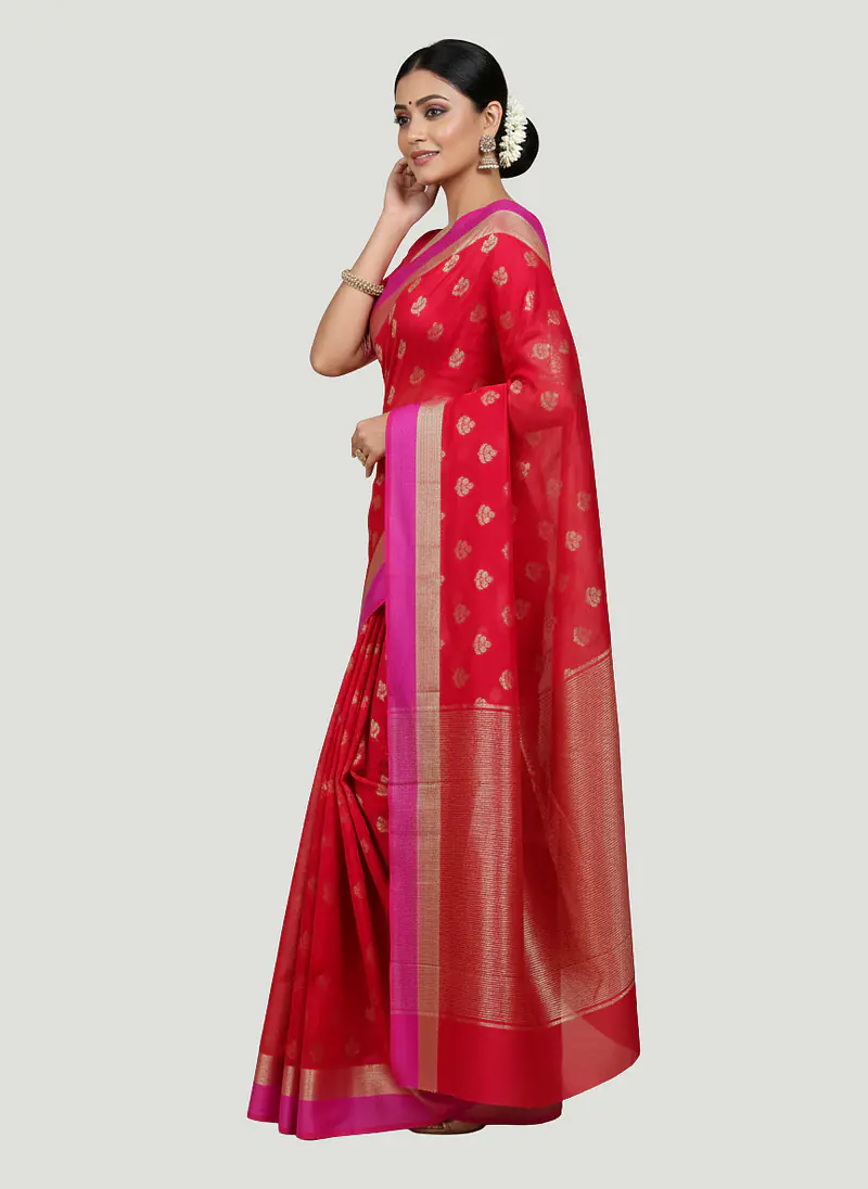 CHANDERI DO PATTI SAREE - Master