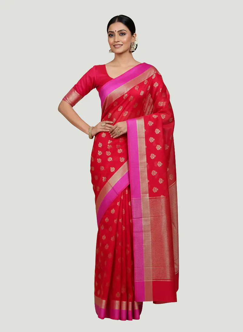 CHANDERI DO PATTI SAREE - Master