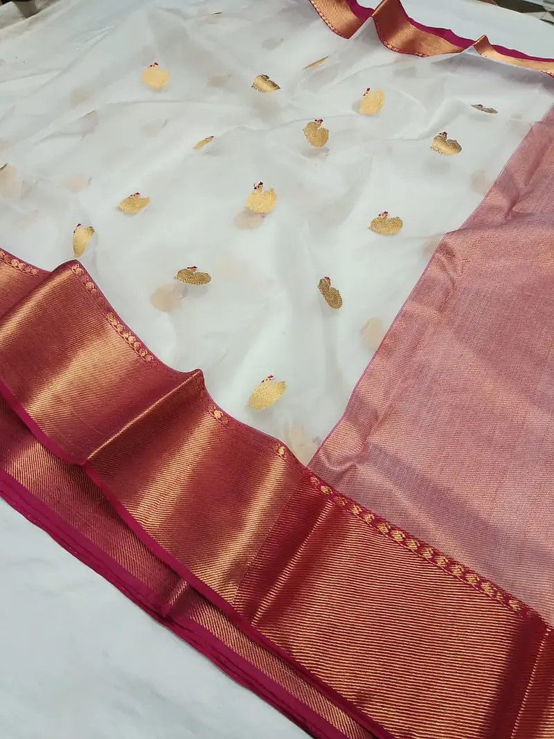 CHANDERI MURGA SAREE - Master