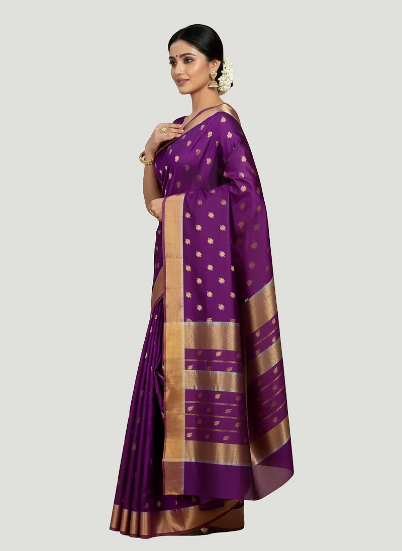 CHANDERI COTTON SILK SAREE - Master