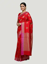 Rosy border Silk Saree - Master