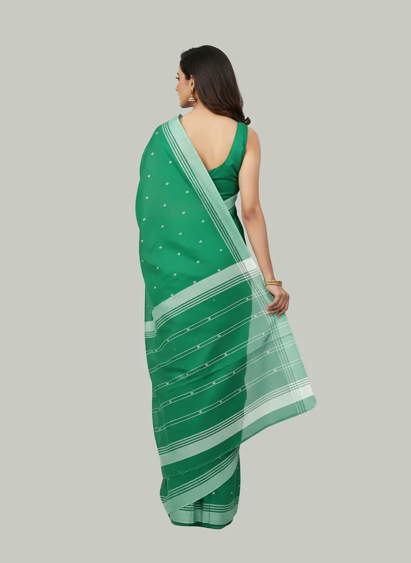 MAHESHWARI HANDLOOM COTTON SILK SAREE - Master