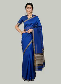 MAHESHWARI HANDLOOM COTTON SILK SAREE - Master