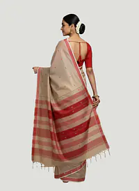 MAHESHWARI HANDLOOM COTTON SILK SAREE - Master
