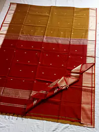 MAHESHWARI HANDLOOM COTTON SILK SAREE - Master