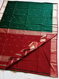 MAHESHWARI HANDLOOM COTTON SILK SAREE - Master