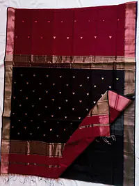 MAHESHWARI HANDLOOM COTTON SILK SAREE - Master