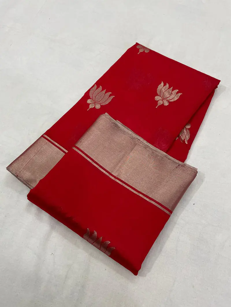 CHANDERI KAMAL BUTTA SAREE - Master