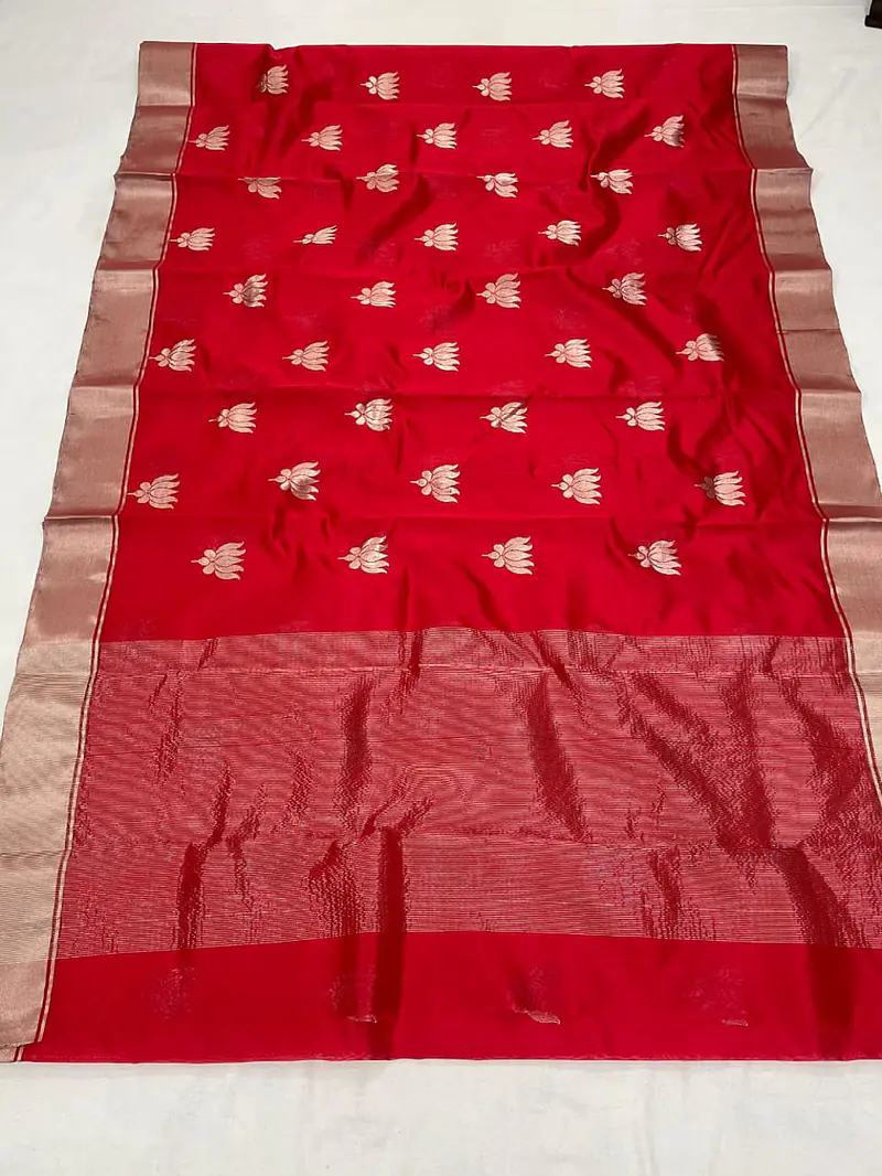 CHANDERI KAMAL BUTTA SAREE - Master
